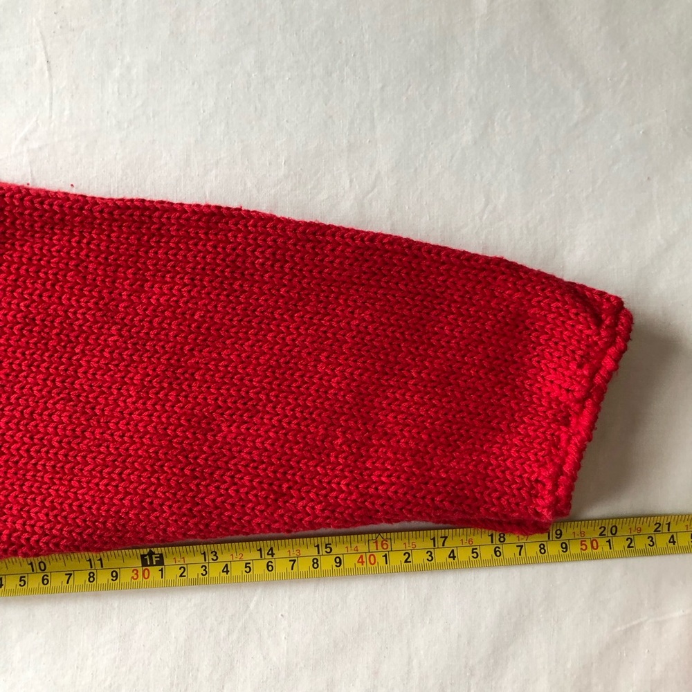 VTG Metropolitan 10001 Red Ugly Christmas Pullover Sweater Rosettes & Ribbons L - Picture 11 of 14